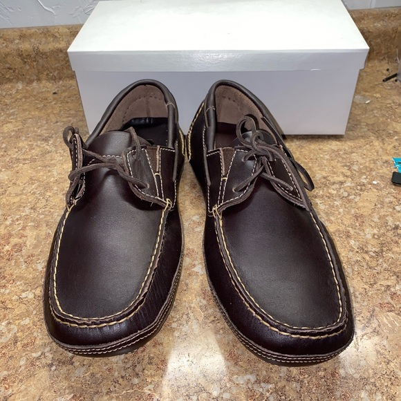 Minnetonka Mens Driving Moccasin in Brown Style#862 - Picture 1 of 9